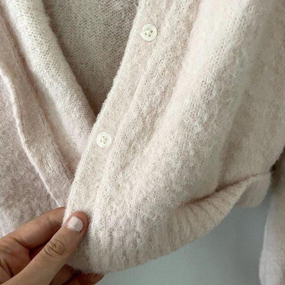 Wild Fable light pink button down cardigan sweater oversized comfortable - Picture 5 of 6